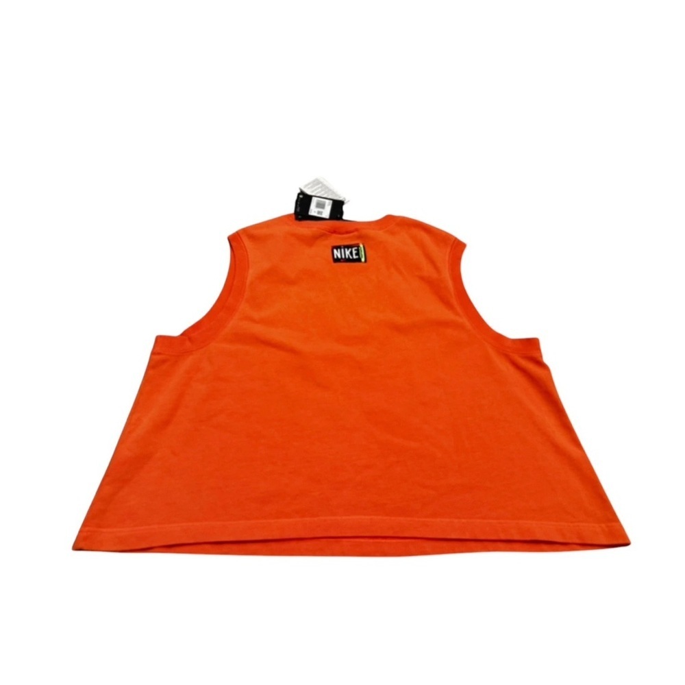 Nike Women's Sportswear Washed Retro Tank Top Orange Black CZ9852-858 NWT 2X - Picture 2 of 5